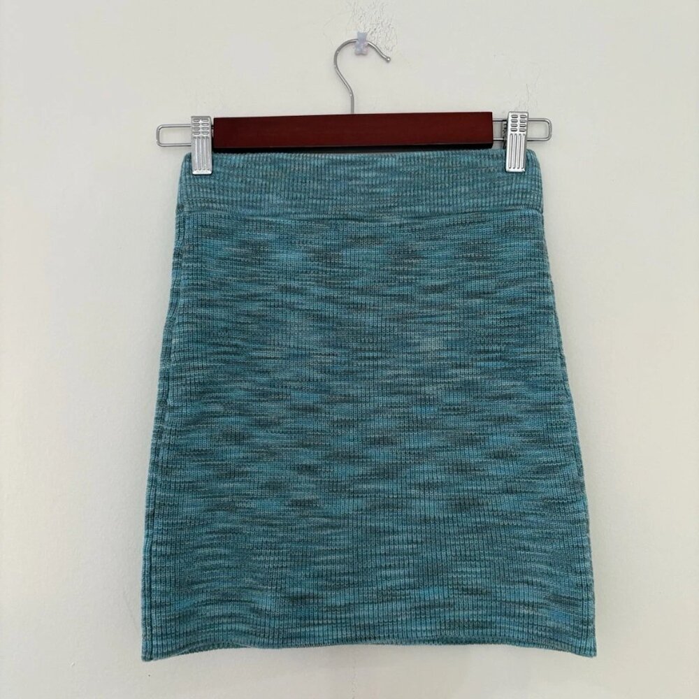 Forever 21 Blue Knit Pencil Skirt Size Small